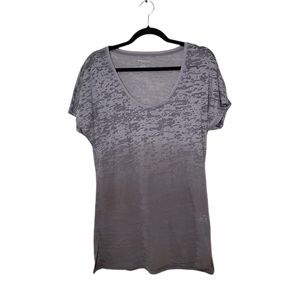 Banana Republic Slouchy Burnout T-Shirt Gray Brown